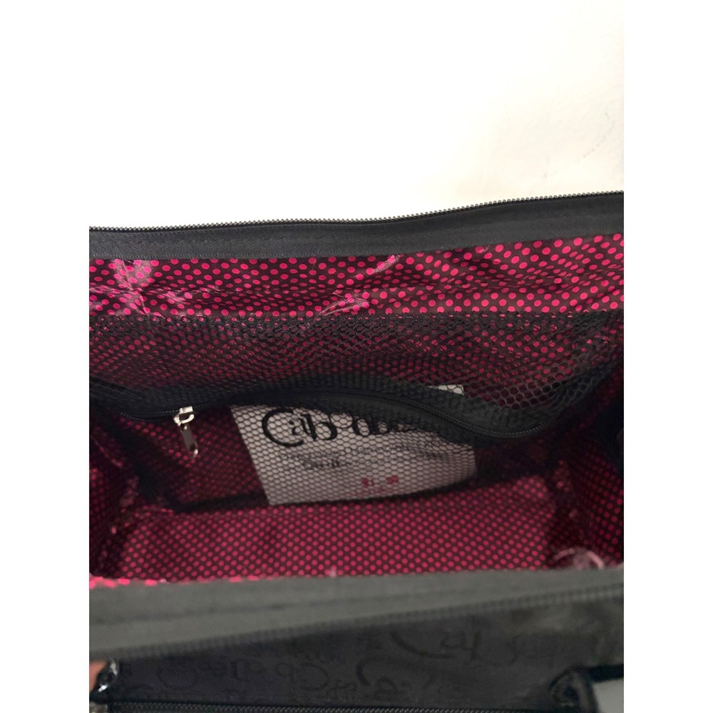 Caboodles Y2K Black Cosmetic Bag Large Travel Makeup Organizer Tote Pockets NWOT - Picture 14 of 16